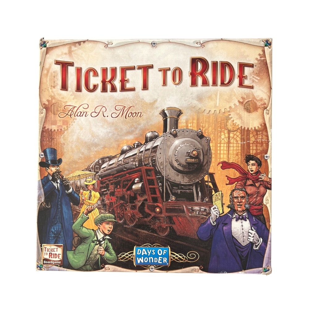 Ticket to Ride Board Game Days of Wonder Alan R Moon Train Adventure Complete
